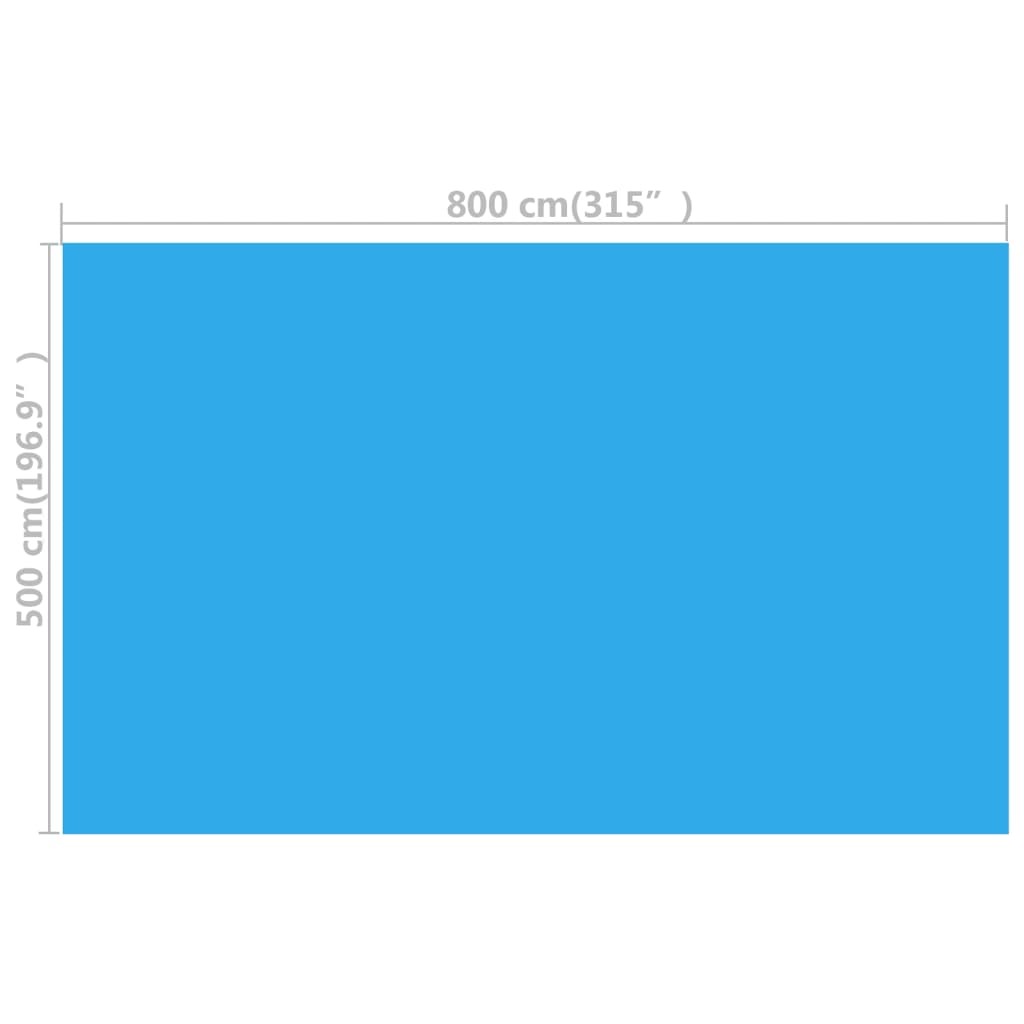 Rectangular Pool Cover 315"x196.9" PE Blue