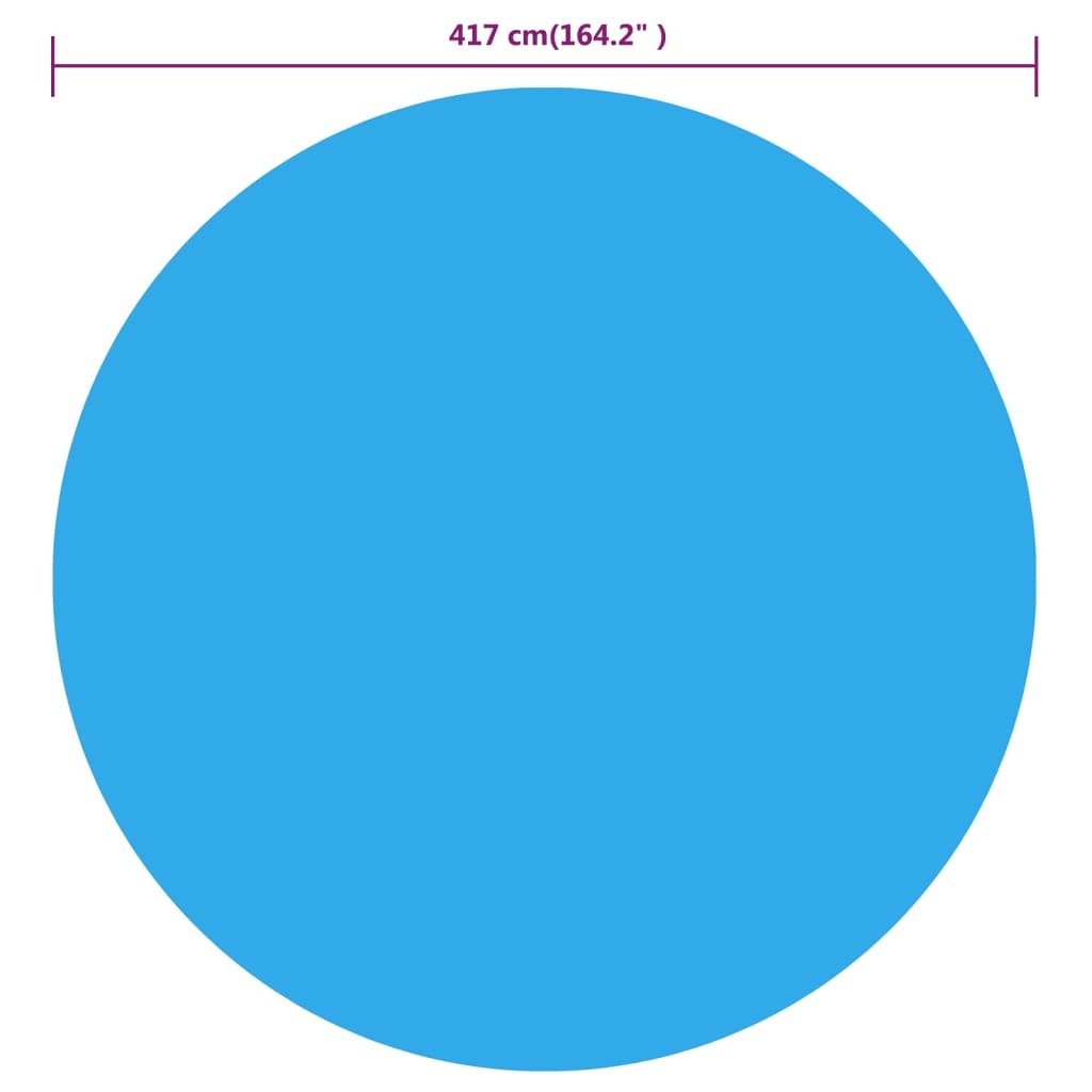 Pool Cover Blue 164.2" PE