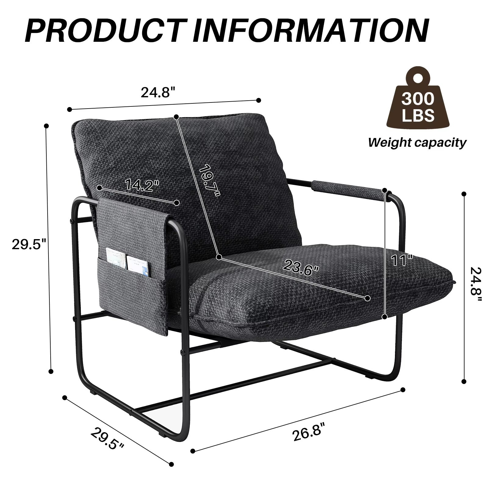 High Quality Modern Single Recliner Sofa Chair Luxury Leisure Design For Living Room Patio Garden Hotel-Accent Style