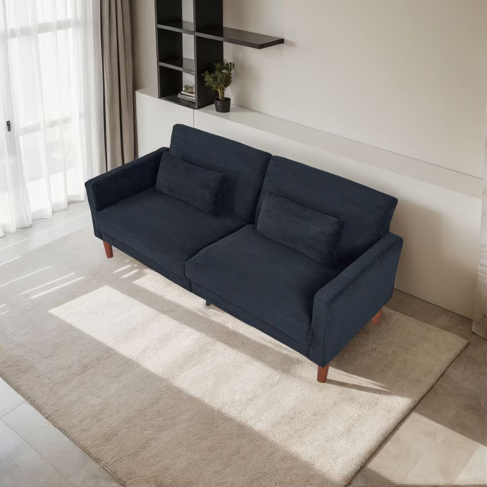 2140-BK Black Sofa