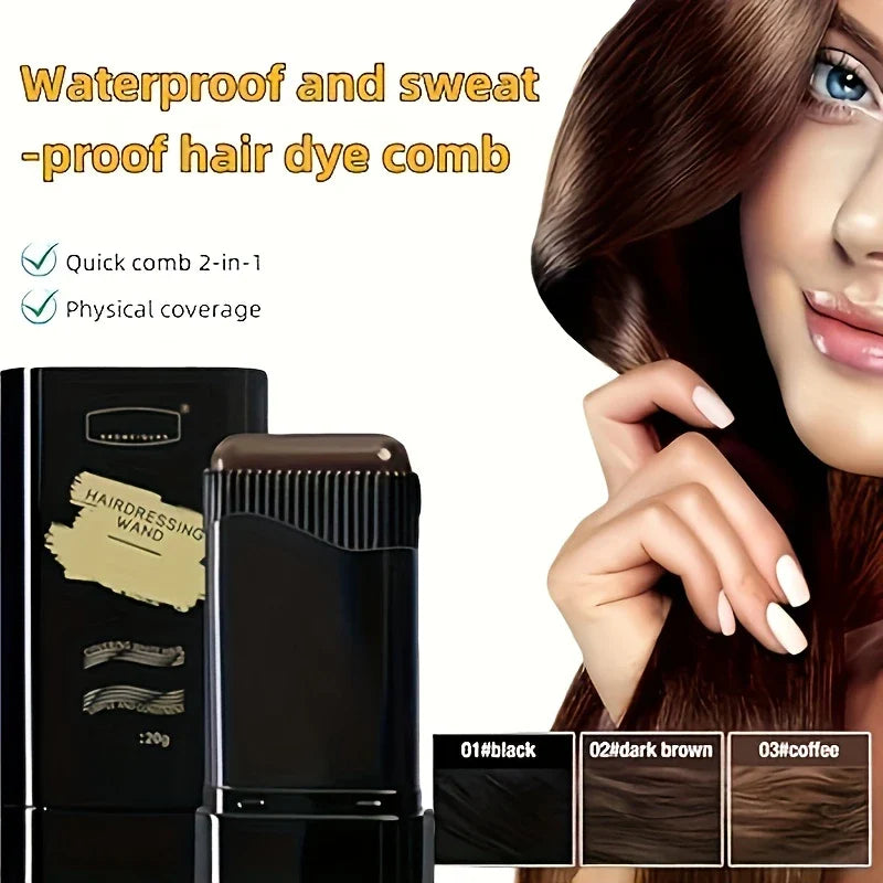 Temporary Hair Color Stick Long-Lasting Fast Cover ]