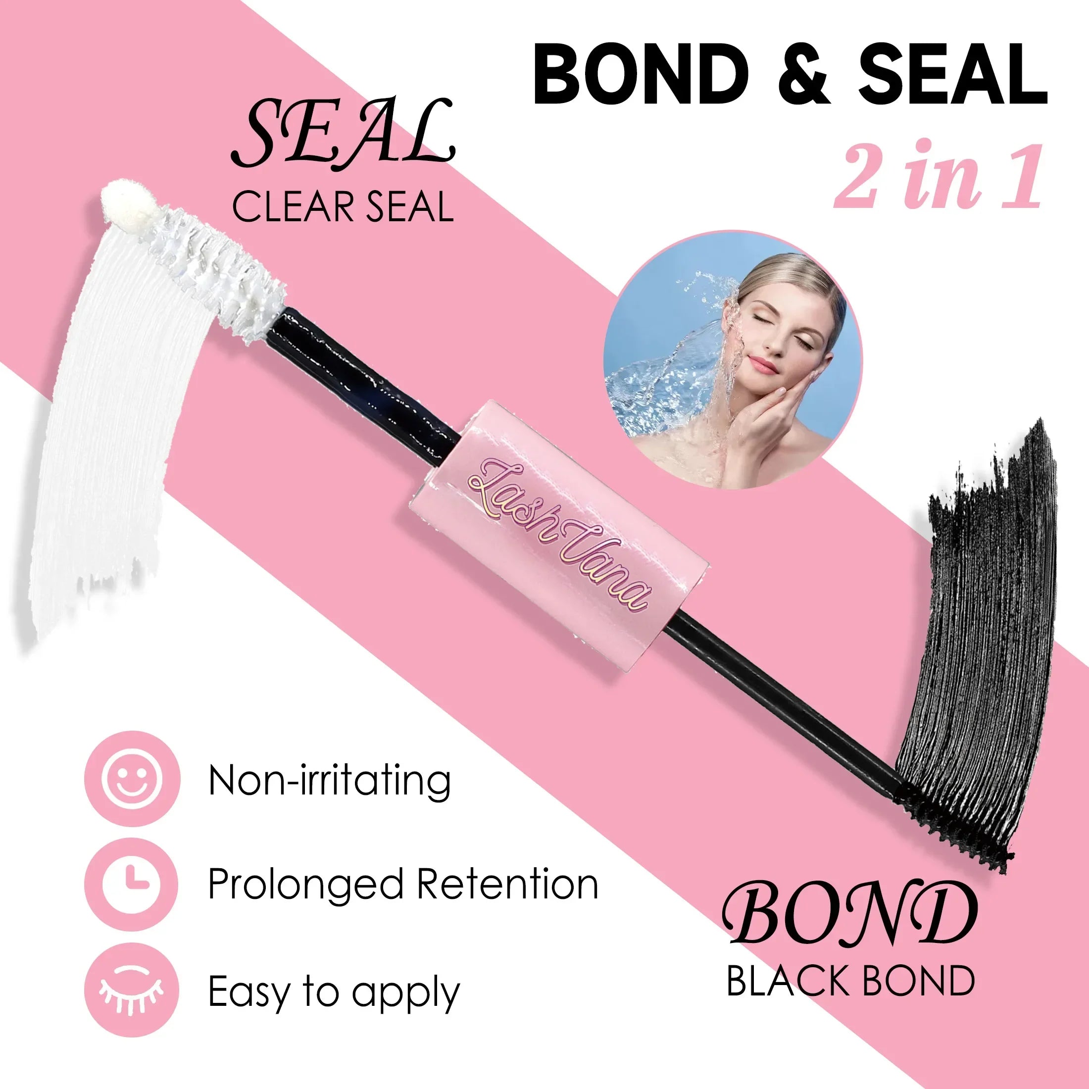 DIY Lashes Extension Kit - 200 PCS Clusters Lash Bond and Seal Makeup Tools