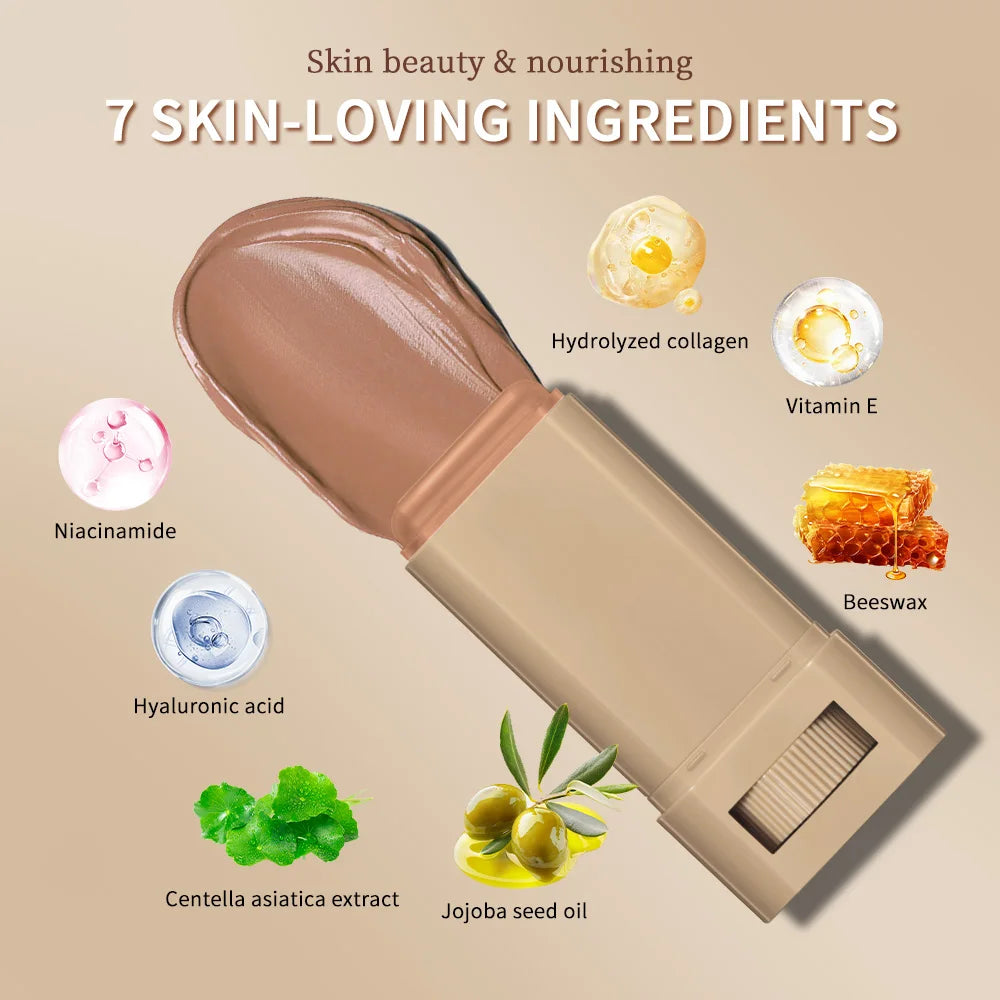 Skin Tint Foundation Stick Smooth Plumper Hight Coverage