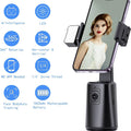 Auto Face Tracking Tripod For Phone, No App Required. 360 Rotation Stand Holder For Video Recording, Suitable For Influencer And Content Creator. Stabilizer Black