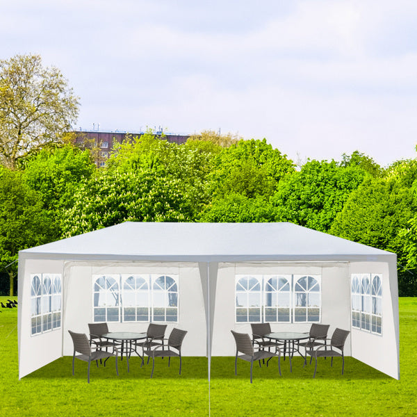 10'X20' Outdoor Party Tent with 4 Removable Sidewalls; Waterproof Canopy Patio Wedding Gazebo; White(Same as this CIN:D0102HGAIAG)