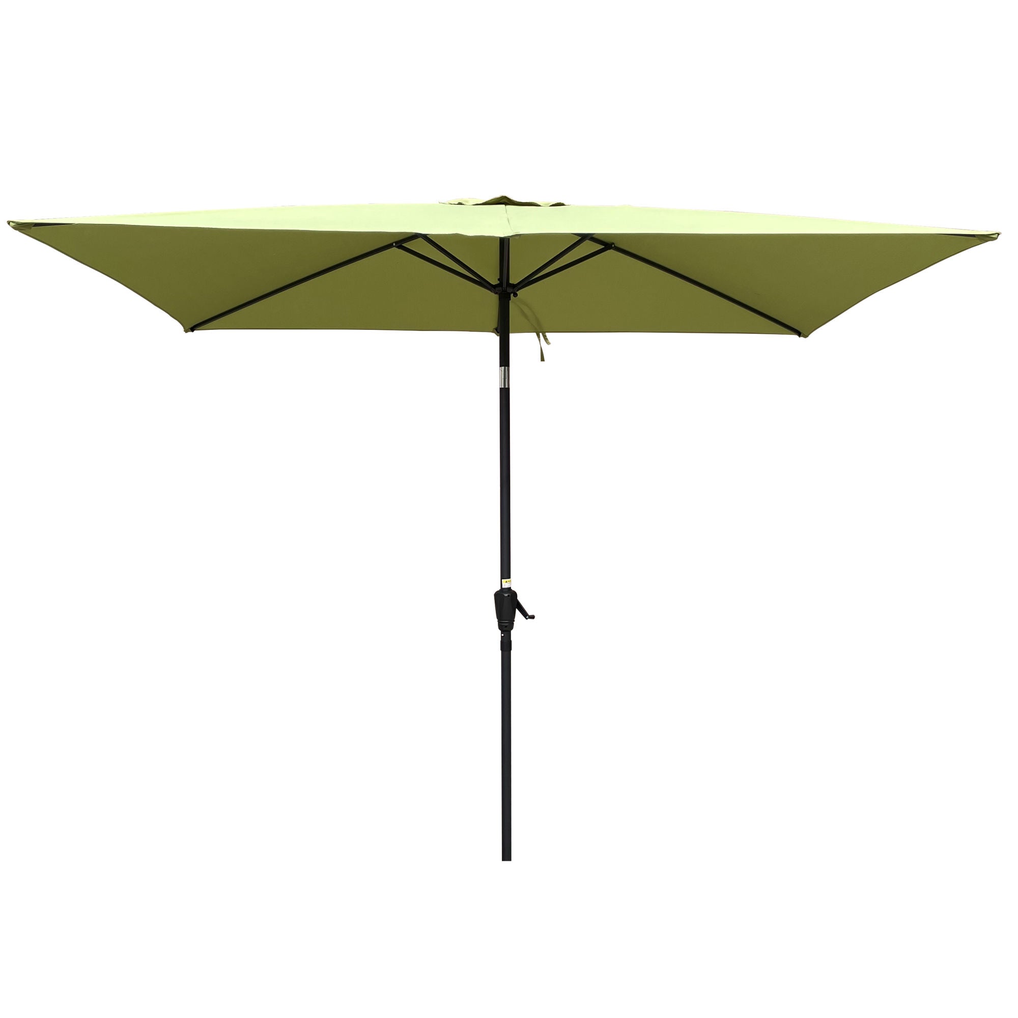 6 x 9ft Patio Umbrella Outdoor Waterproof Umbrella with Crank and Push Button Tilt without flap for Garden Backyard Pool Swimming Pool Market