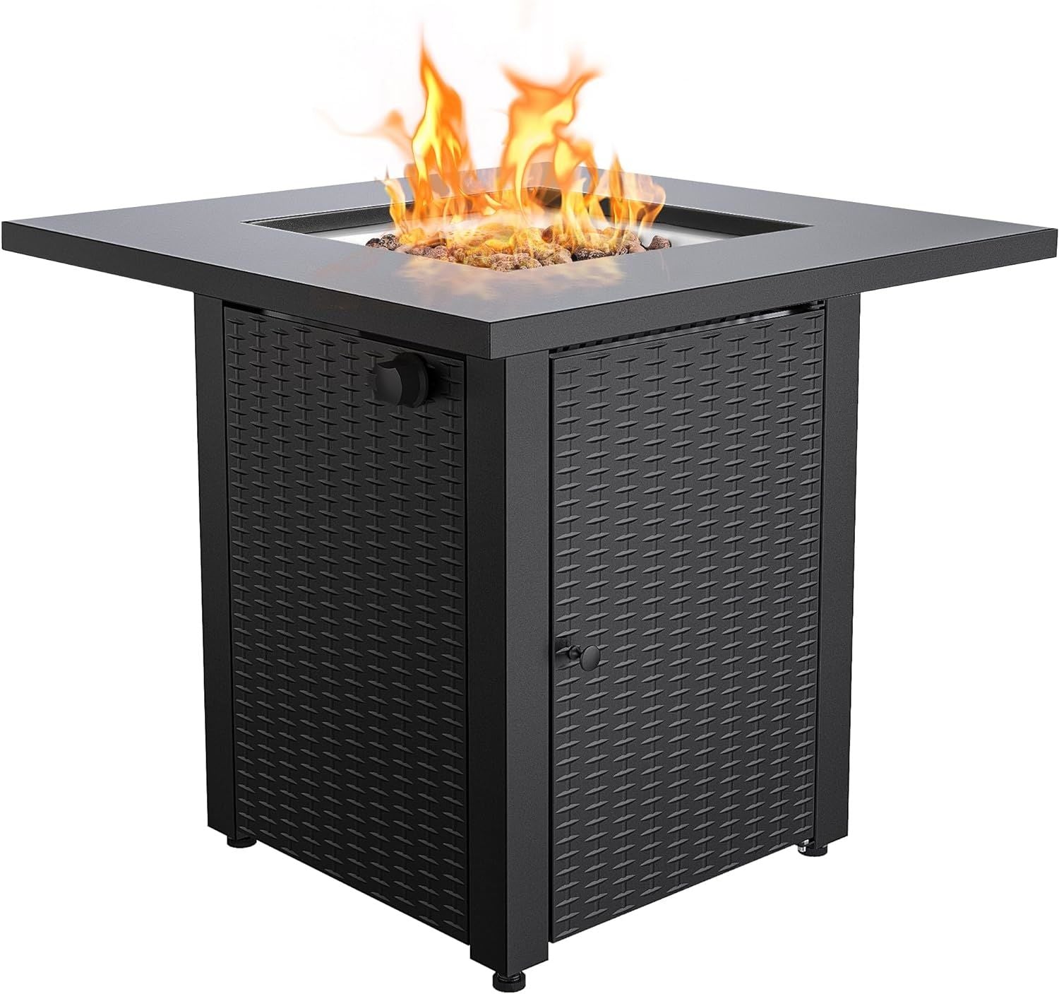 LEGACY HEATING Propane Fire Pit Table, 50,000 BTU Square Fire Table, Fire Pit Propane for Outside Patio, Add Warmth and Ambience to Gatherings and Parties On Patio Deck Garden Backyard