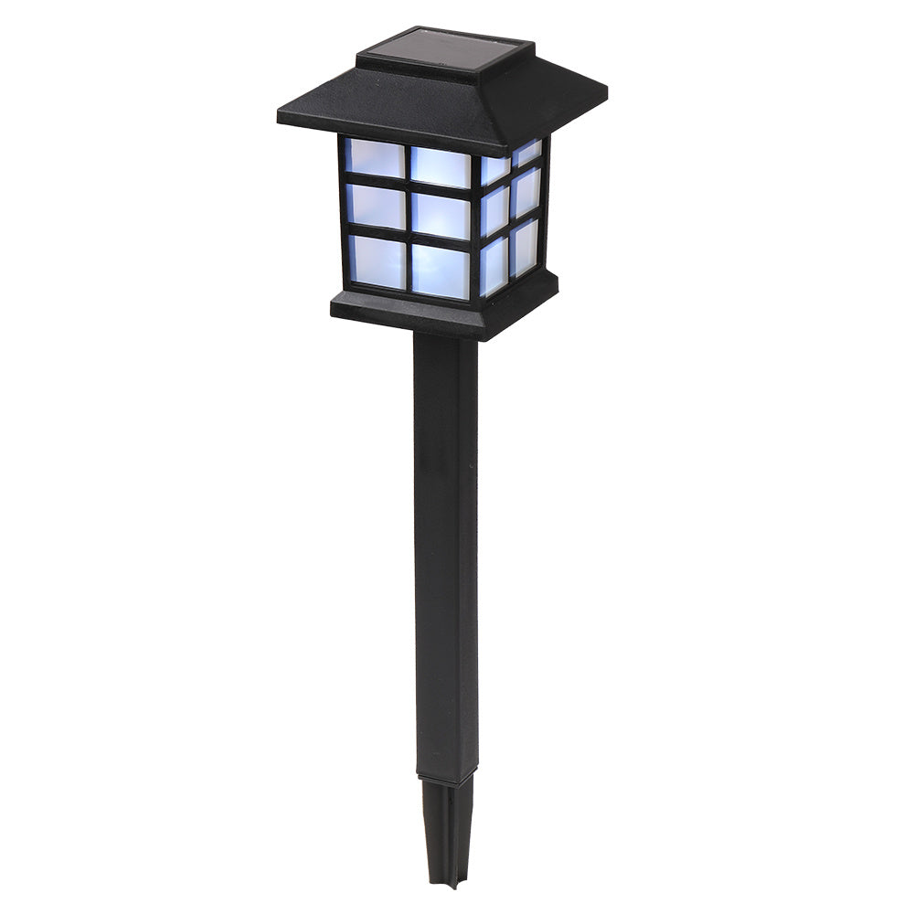 6pcs White LED Solar Lantern Torch Light Garden Landscape Lighting