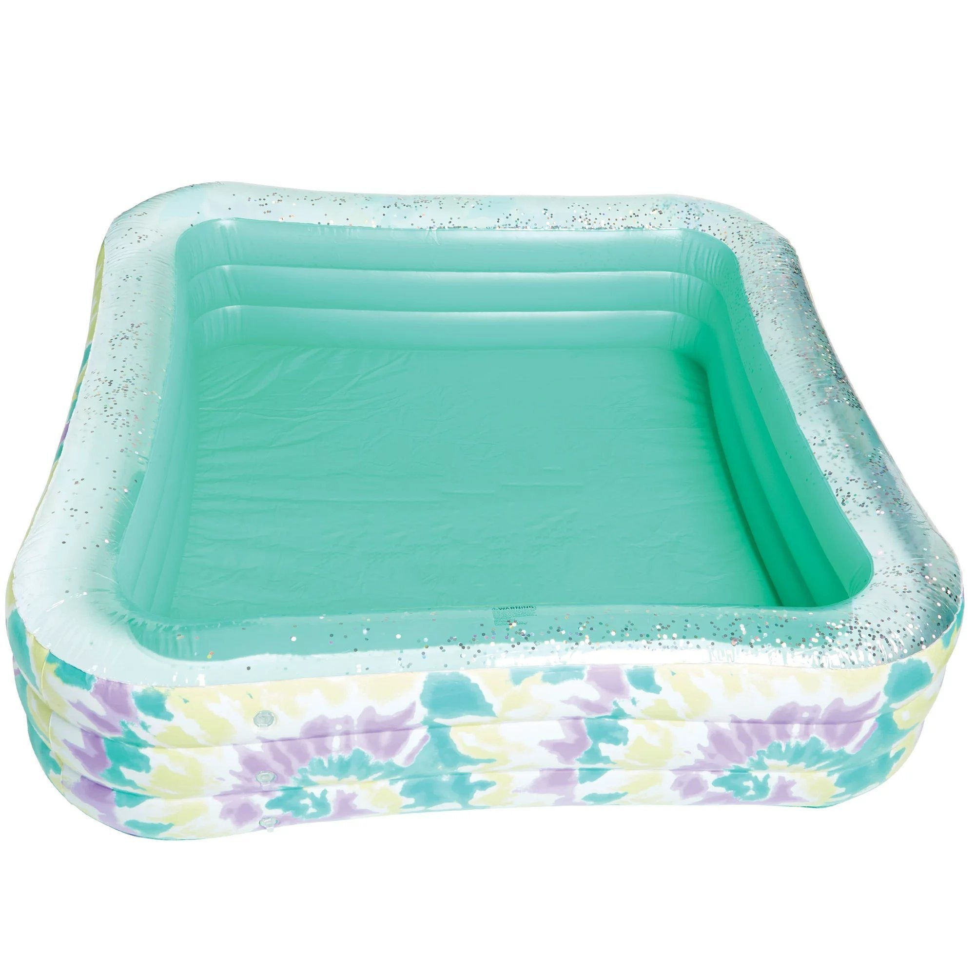 6ft Rectangular Inflatable Pool, Adults 6+, Multicolor, Unisex