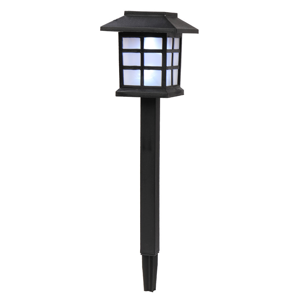 6pcs White LED Solar Lantern Torch Light Garden Landscape Lighting