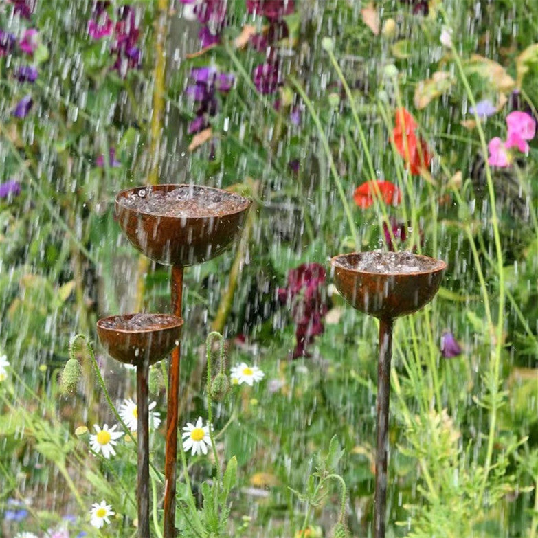 Metal Garden Rain Catcher Decoration Ornaments