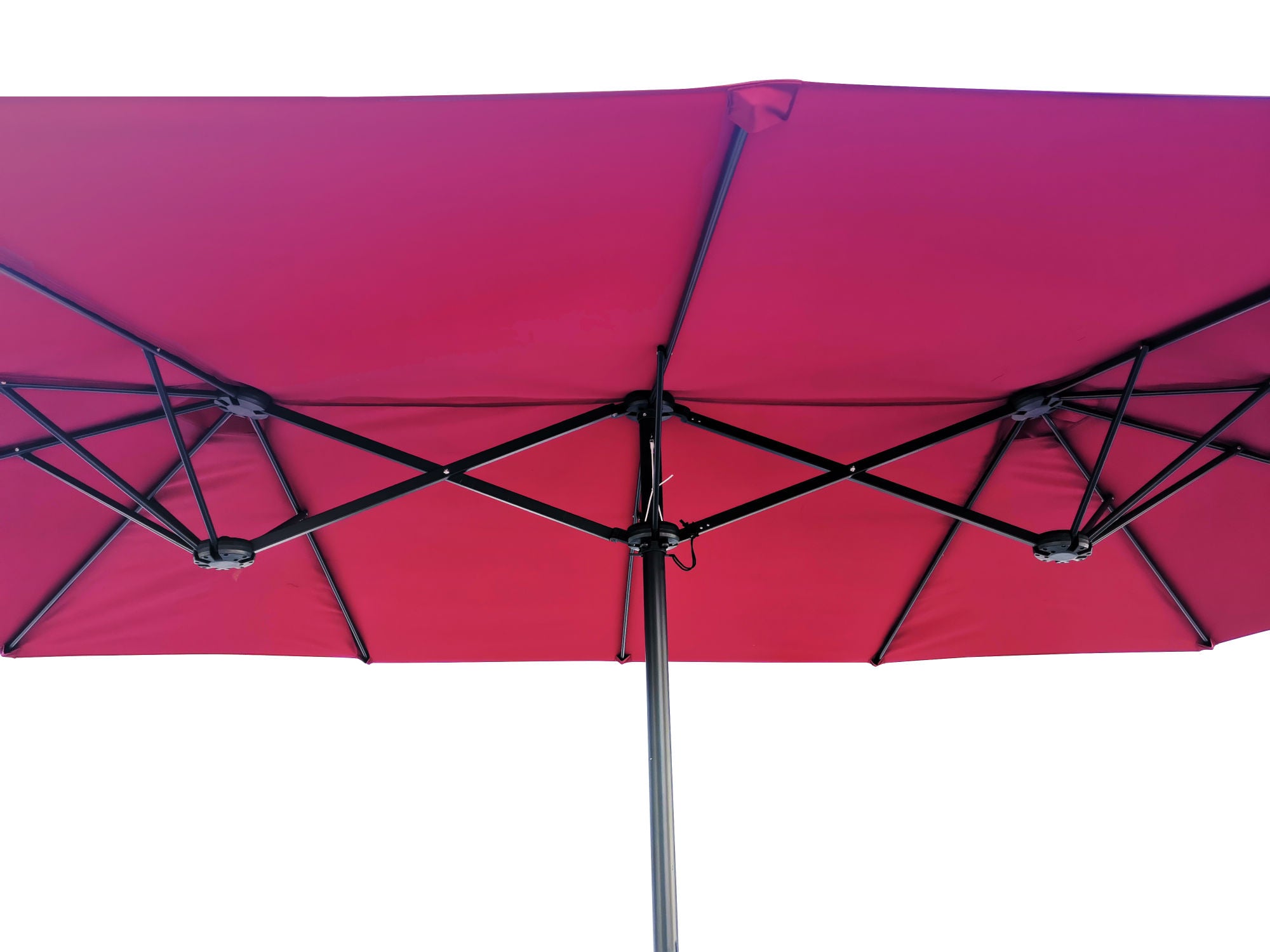 15Ftx9FtDouble-Sided Patio Umbrella Outdoor Market Table Garden Extra Large Waterproof Twin Umbrellas with Crank and Wind Vents for Garden Deck Backyard Pool Shade Outside Deck Swimming Pool RT