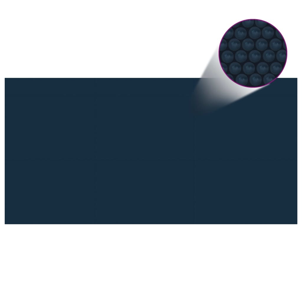 Floating PE Solar Pool Film 288.2"x144.1" Black and Blue