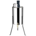 VEVOR Electric Honey Extractor, 2/4 Frames Honey Spinner Extractor, Stainless Steel Beekeeping Extraction, Apiary Centrifuge Equipment with Height Adjustable Stand, Honeycomb Drum Spinner with Lid