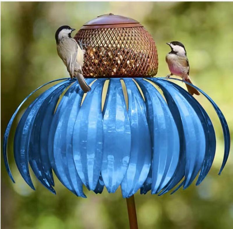 Pink Coneflower Bird Feeder