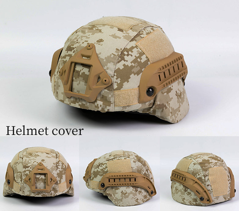 Military Tactical Helmet Cover Airsoft Paintball Wargame CS Camouflage Army Helmet Case Outdoor Hunting Equipment Cloth Cover