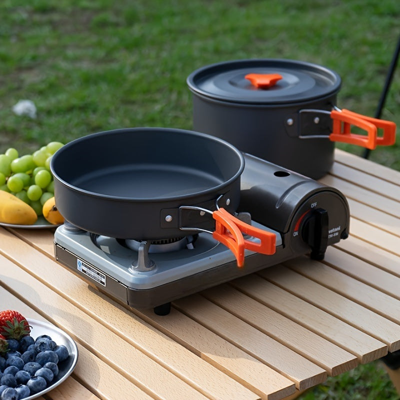 Small Outdoor Camping Cooker; Boiling Kettle Frying Pan & Stock Pot; Portable Travel Equipment; Sports & Outdoor Supplies