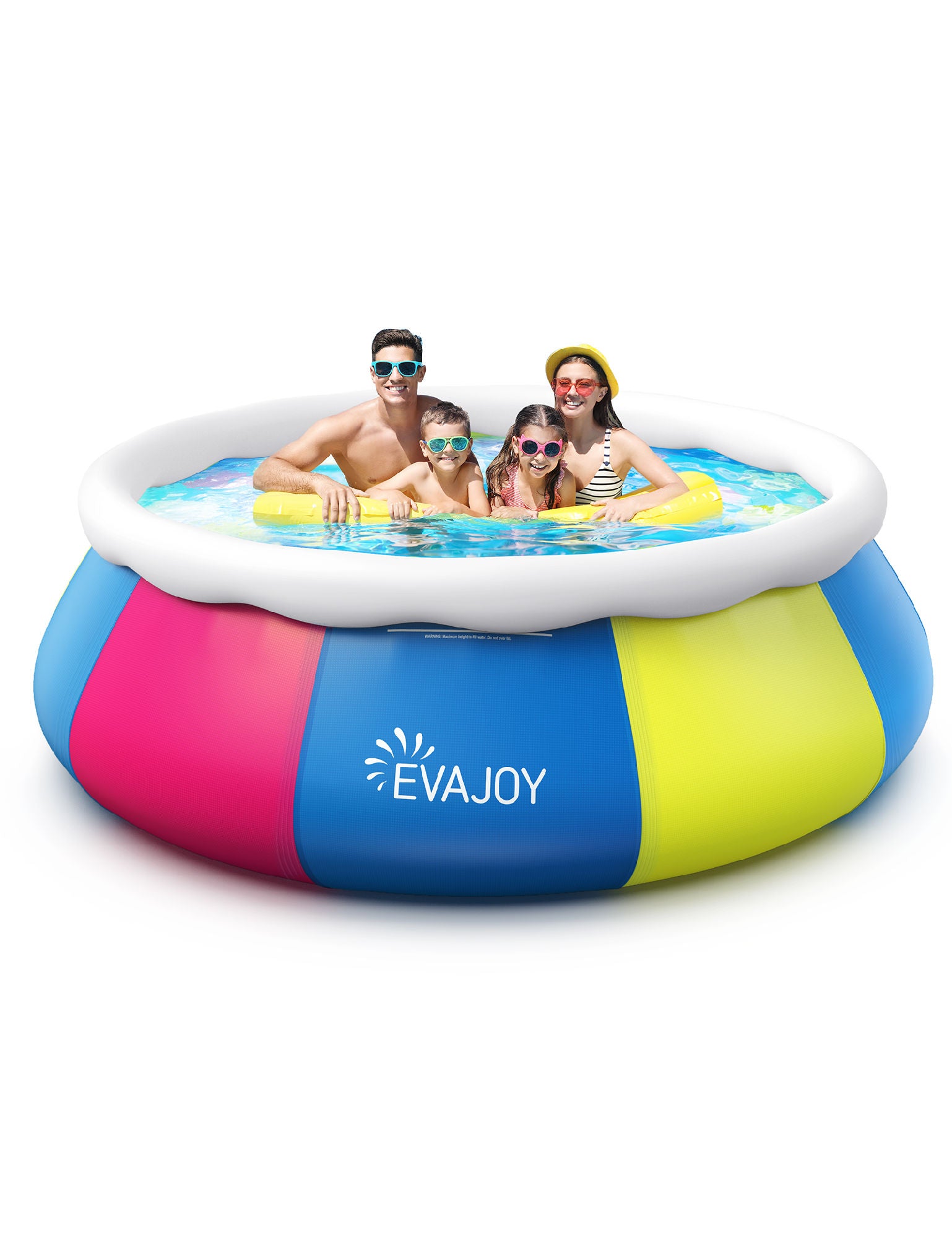 10ft ×30in Above Ground Pool Easy Set, Blow Up Pool Kiddie Pool Inflatable Top Ring Swimming Pools for Adults Family Backyard Outdoor with Pool Cover