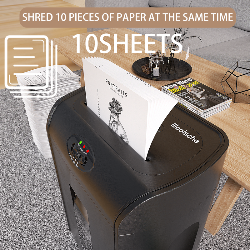 Paper Shredder Heavy Duty Micro Cut Low Working Noise High Security P5 Office Home Use Office Equipment Manufacture