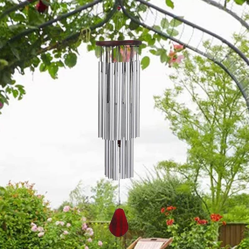 1pc Handmade Hanging Wind Chimes With 27 Tubes For Outside Decoration Tuned Wind Chime, Outdoor Decor