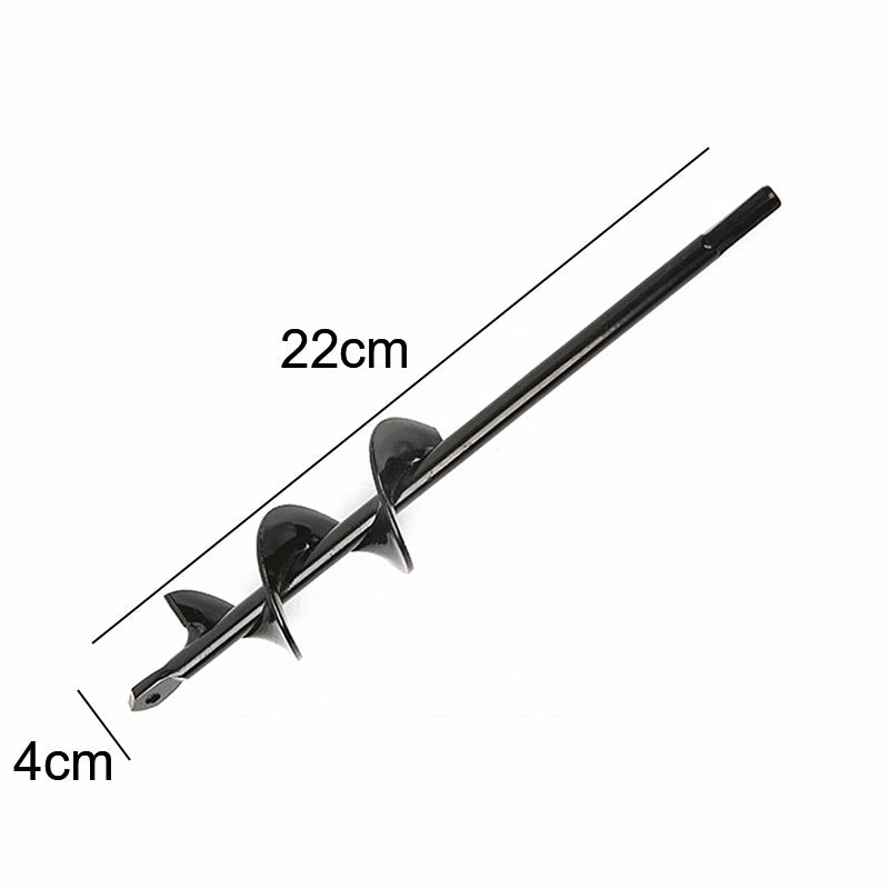 9 Size Garden Auger Drill Bit Tool Ground Drill Earth Drill Spiral Hole Digger Flower Planter Seed Planting Gardening Fence Yard