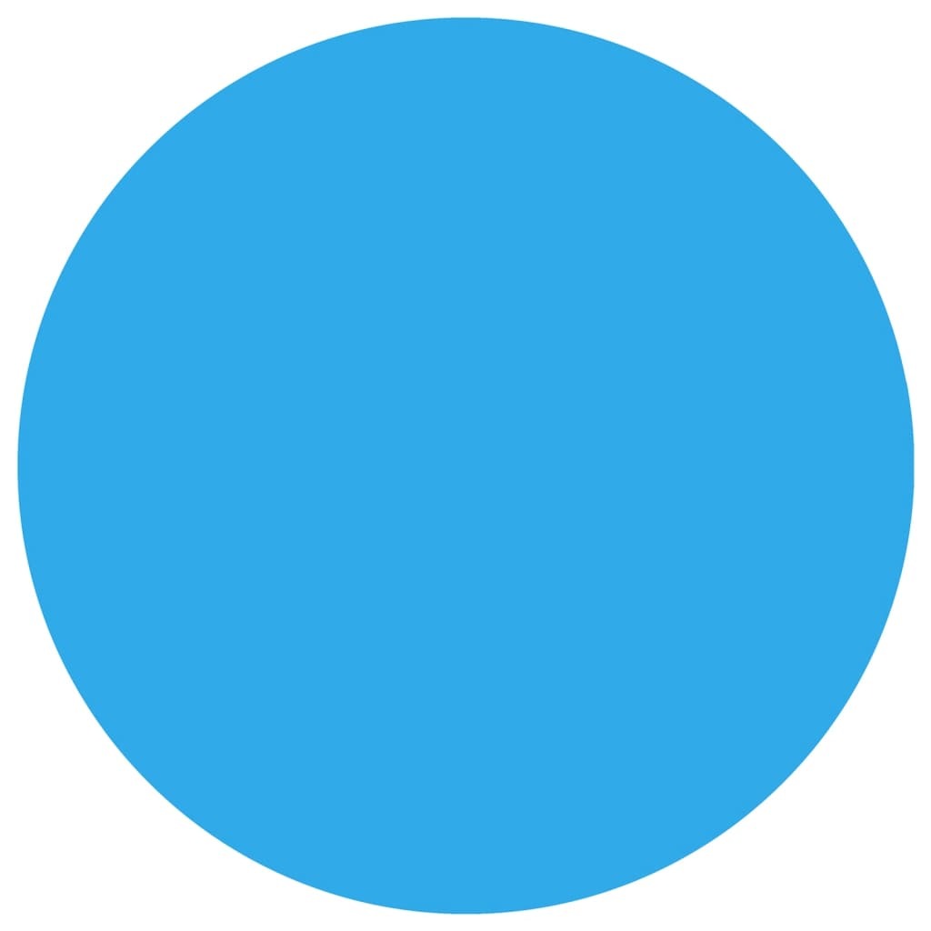 Pool Cover Blue 82.7" PE