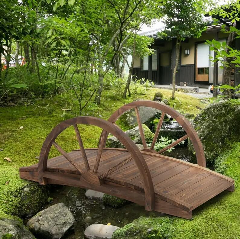 Wooden Garden Bridge