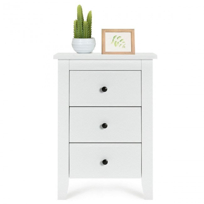 Beautiful Design Modern Style Bedside Cabinet With 3 Drawers