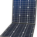 50W 18V Portable Solar Panel, Flashfish Foldable Solar Charger with 5V USB 18V DC Output Compatible with Portable Generator, Smartphones, Tablets and More