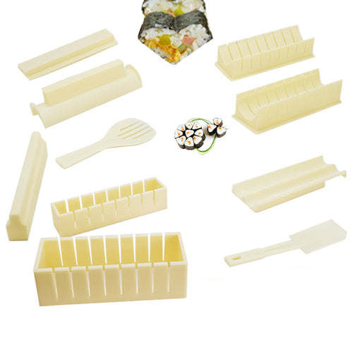 Iyounice 11pcs/set Sushi Maker Equipment Kit,japanese Rice Ball Cake