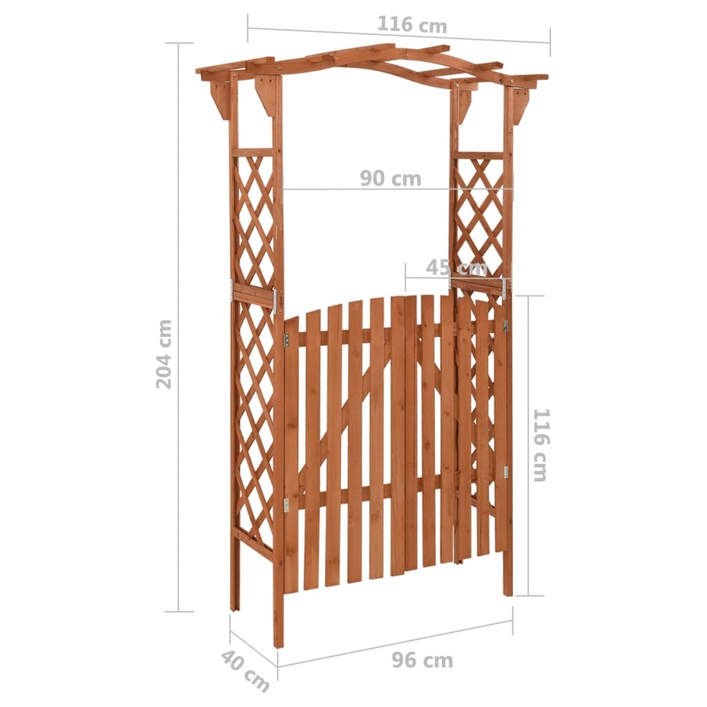 Pergola with Gate 45.7