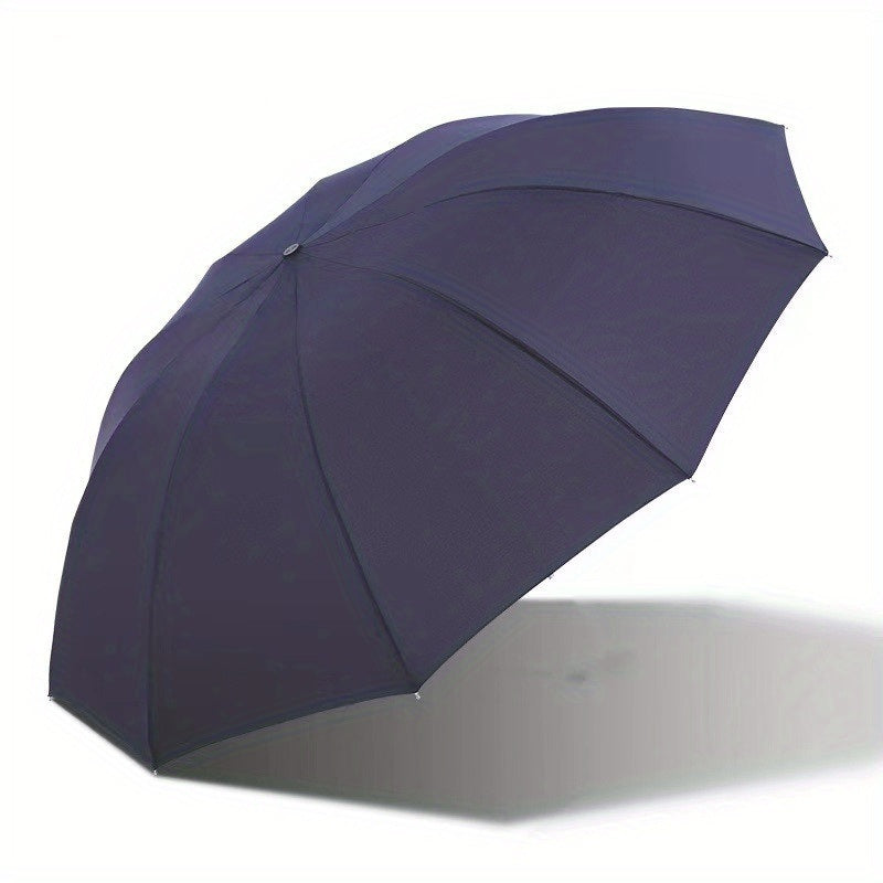 Outdoor Travel Large Folding Manual Umbrella, Rain Or Shine Dual-use Umbrella