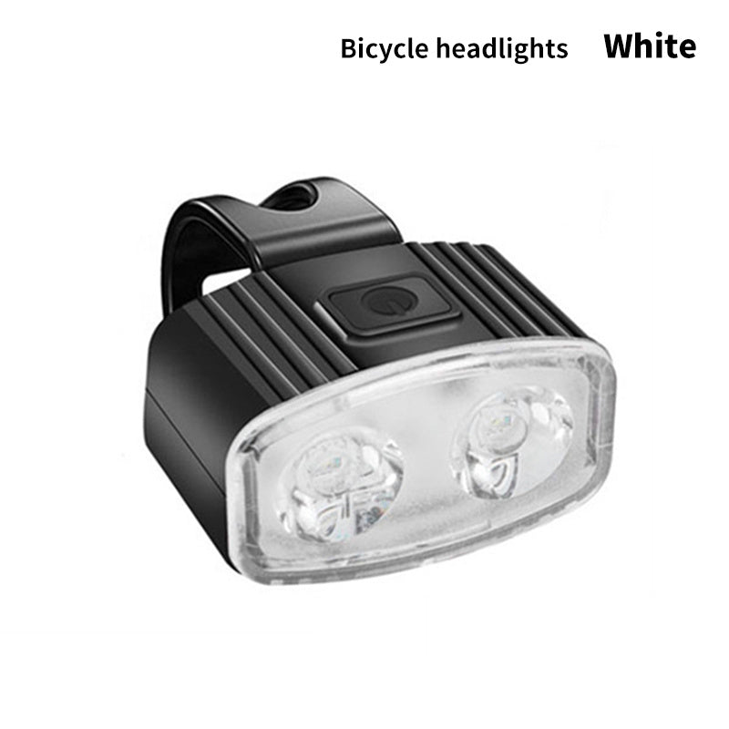 USB charging mountain light portable mountain bike night riding headlight USB charging set light riding equipment