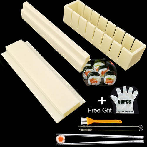 Iyounice 11pcs/set Sushi Maker Equipment Kit,japanese Rice Ball Cake