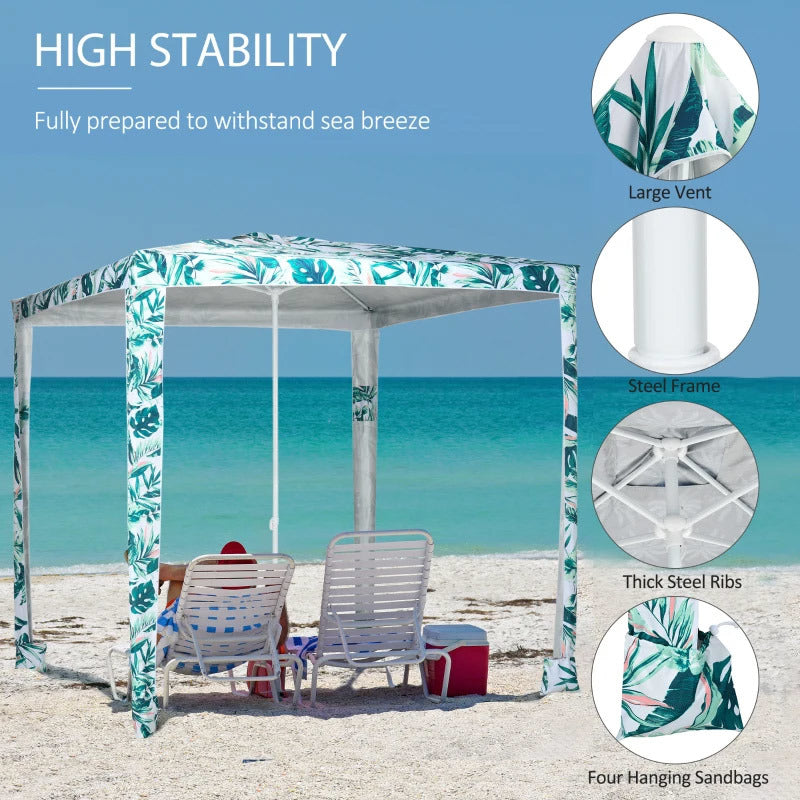 Foldable Easy-Assembly Sun-Shade Shelter Beach Canopy