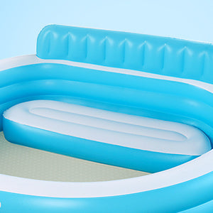 Full-Sized Inflatable Swimming Family Pool with Seats, 88