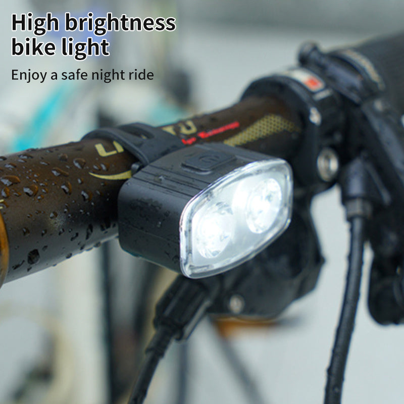 USB charging mountain light portable mountain bike night riding headlight USB charging set light riding equipment