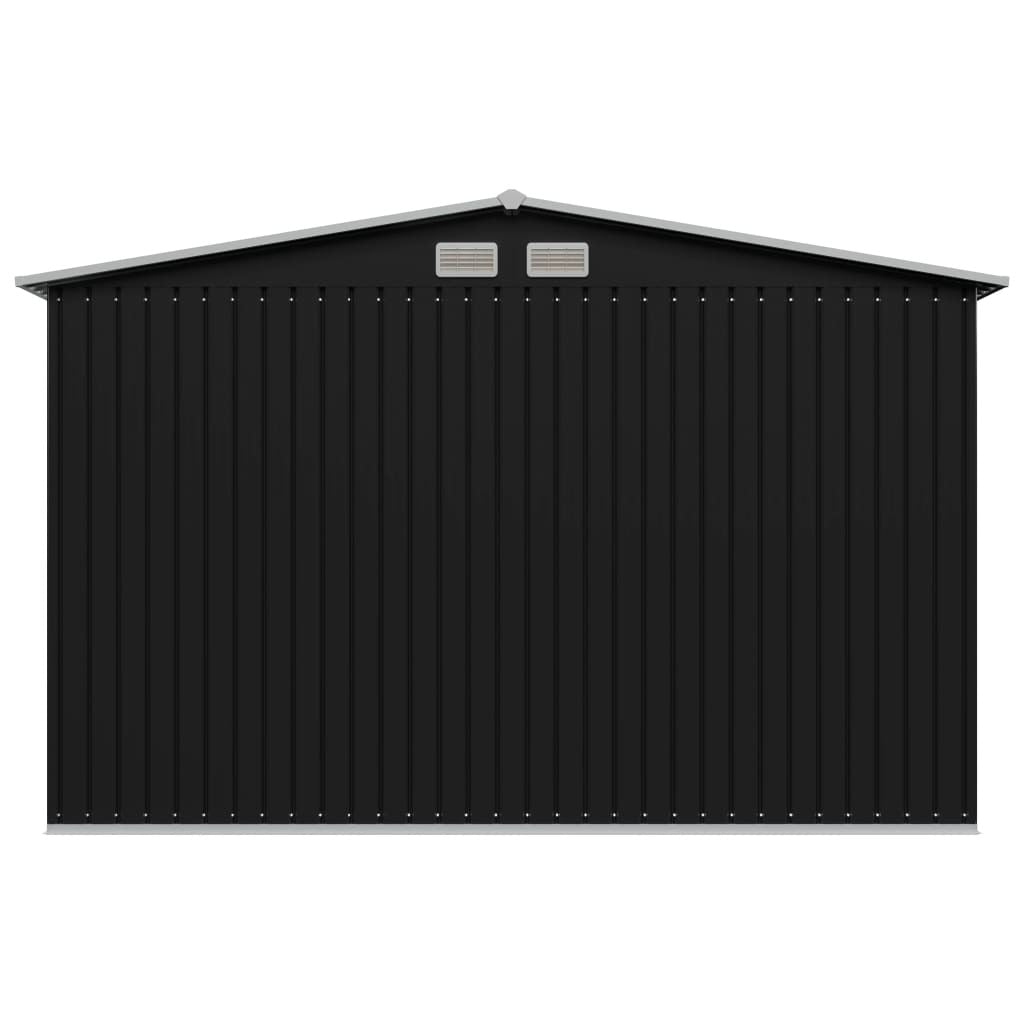 Garden Storage Shed Anthracite Steel 101.2