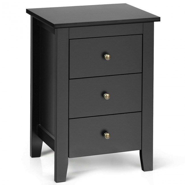 Beautiful Design Modern Style Bedside Cabinet With 3 Drawers