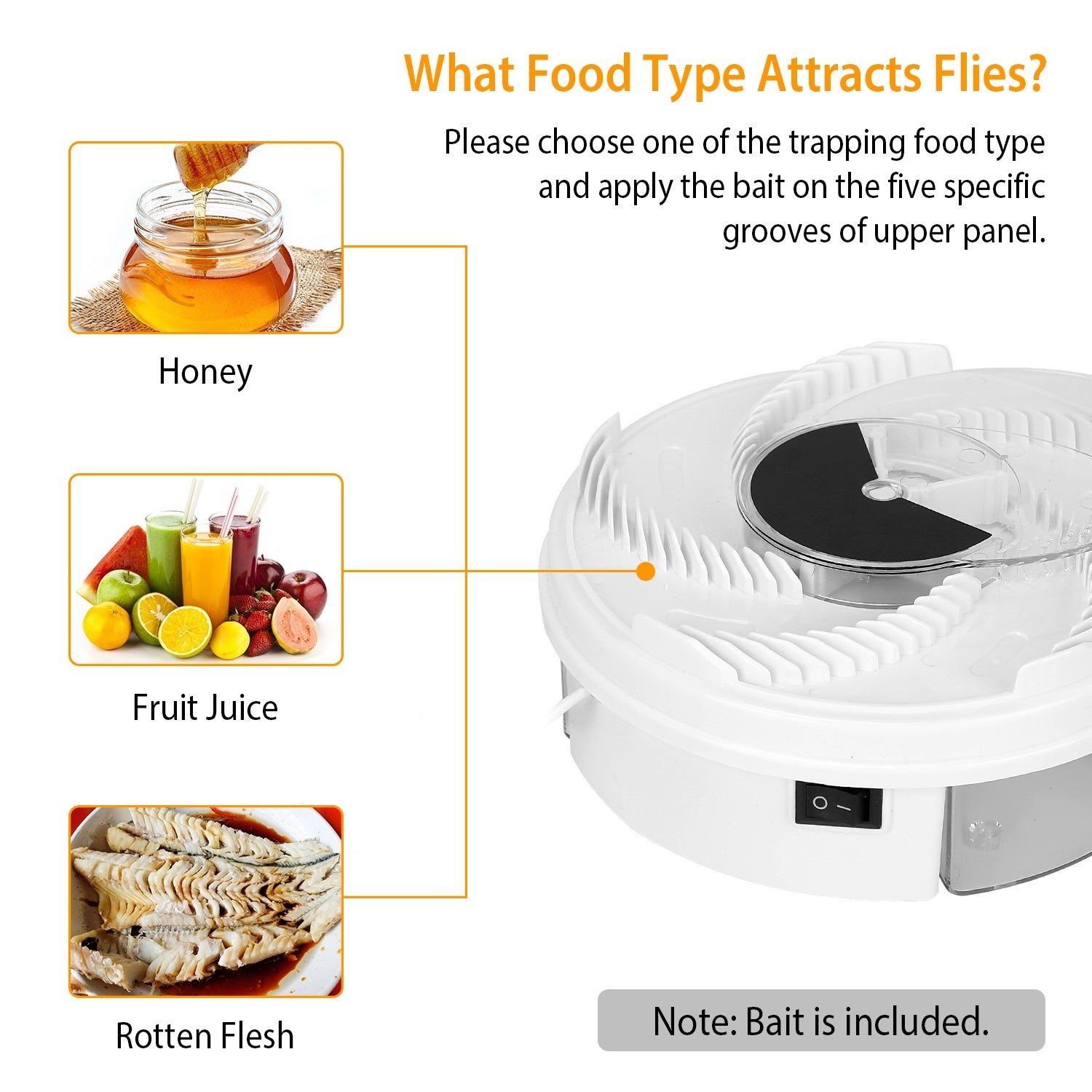 USB Powered Automatic Electric Fly Trap