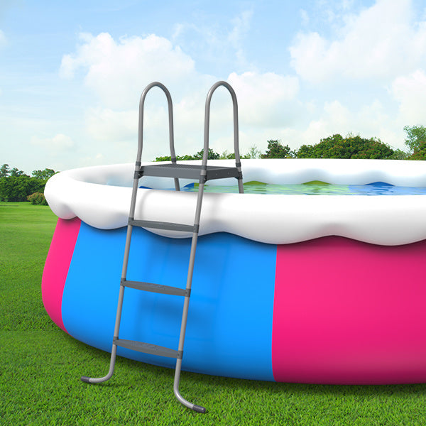 Inflatable Top Ring Swimming Pools 18ft*48in Round Pool Include Filter Pump Include Filter Pump Blue