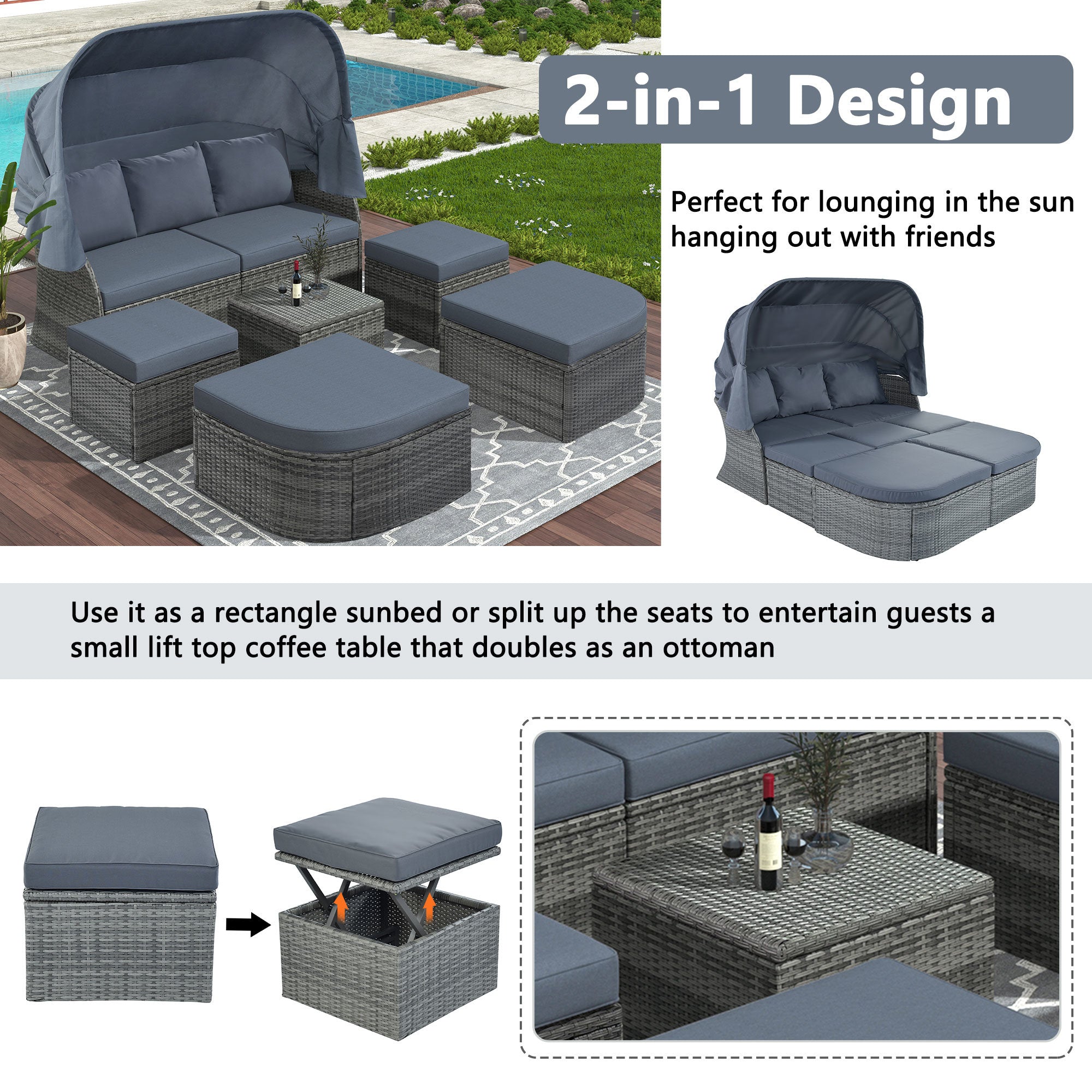 Set Daybed Sunbed