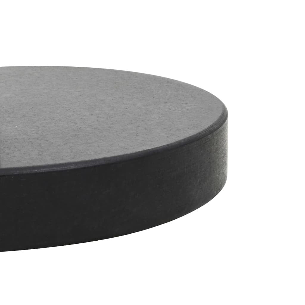 Parasol Base Granite 62.8 lb Round Black