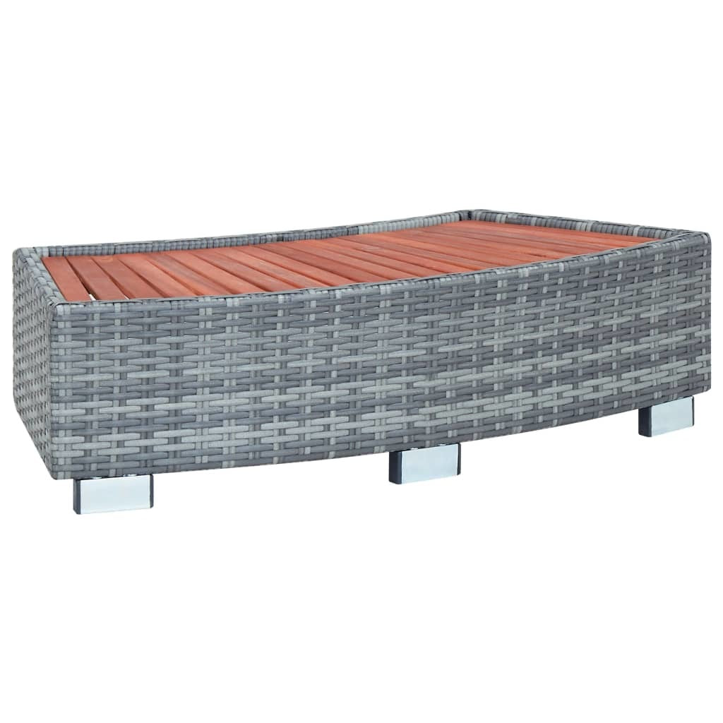 Spa Step Gray Poly Rattan 36.2