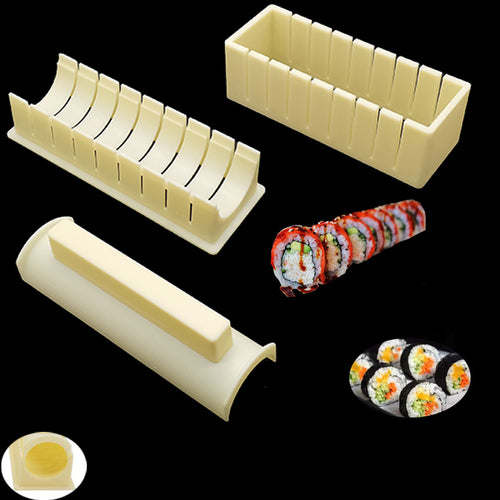 Iyounice 11pcs/set Sushi Maker Equipment Kit,japanese Rice Ball Cake