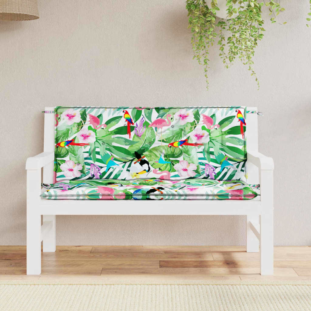 Garden Bench Cushions 2pcs Multicolor 47.2