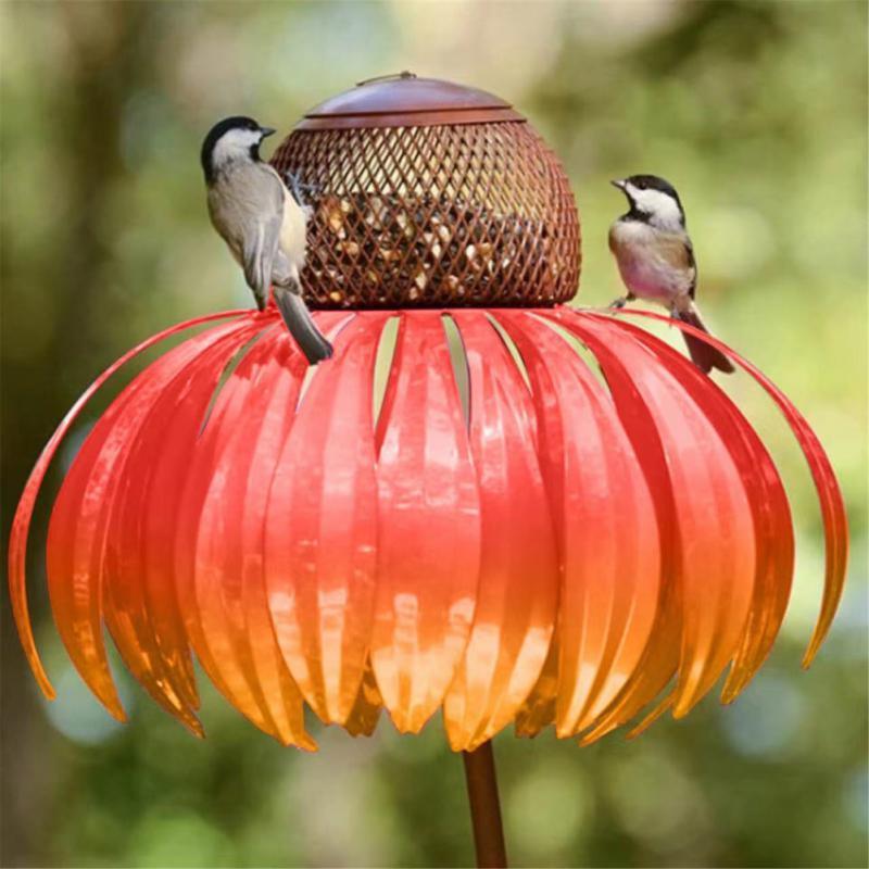 Pink Coneflower Bird Feeder