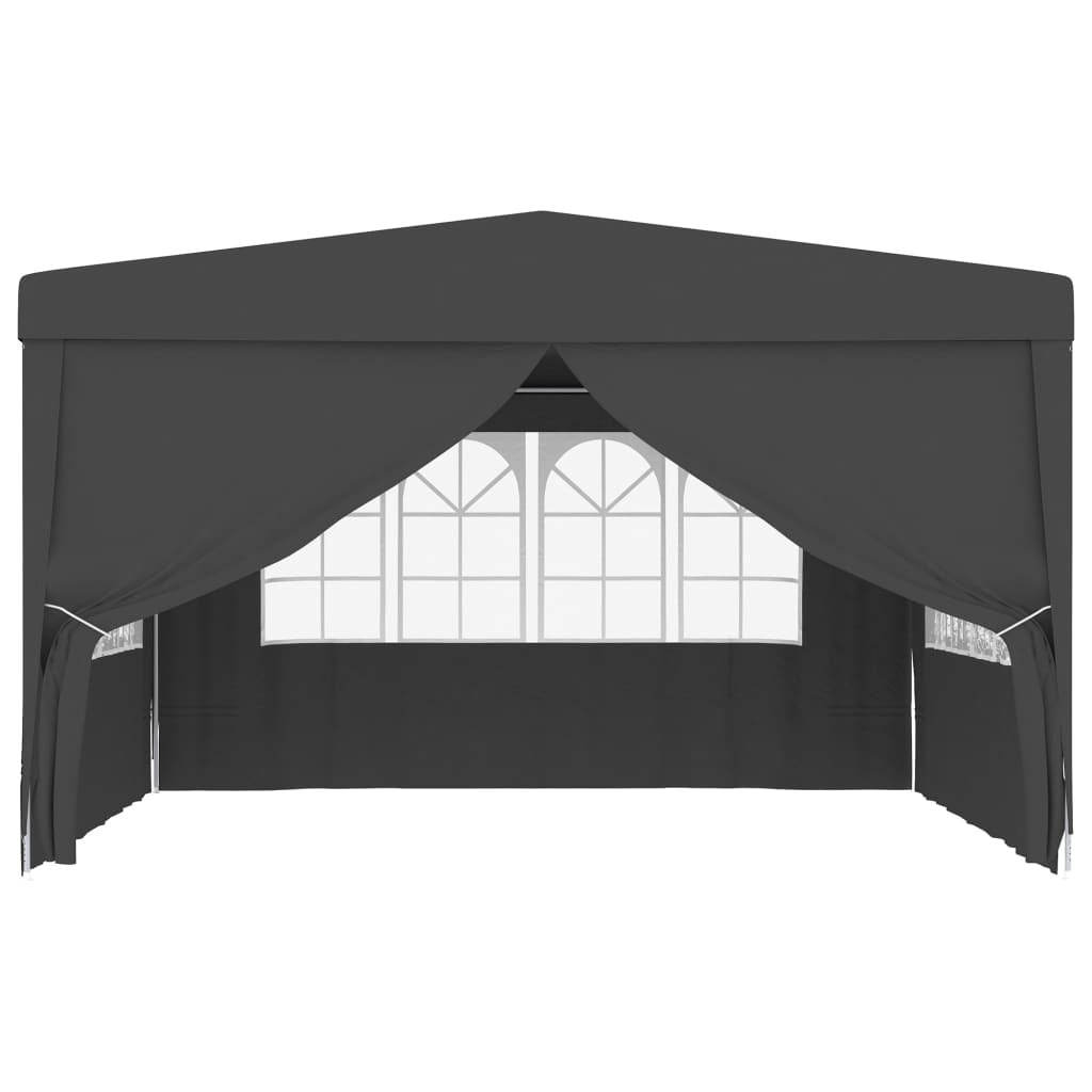 Professional Party Tent with Side Walls 13.1'x13.1' Anthracite 0.3 oz/ft²