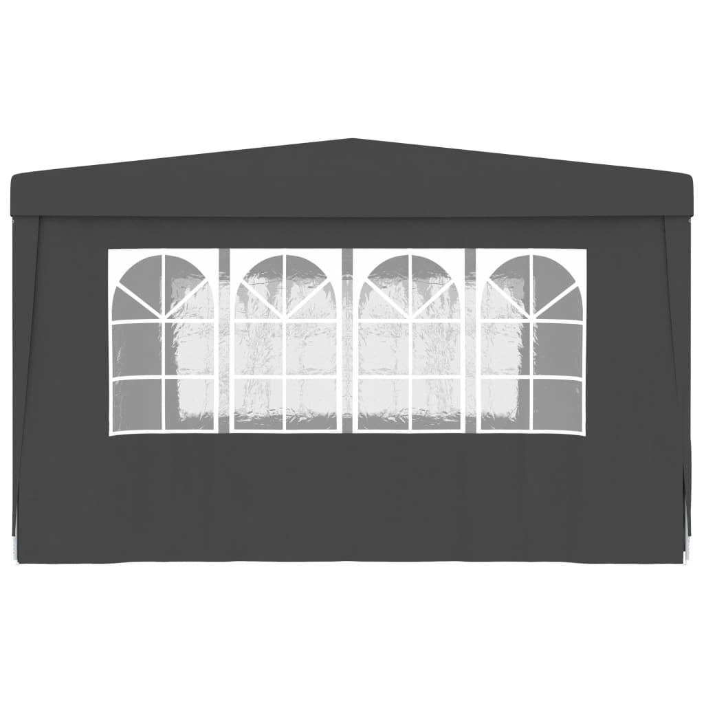 Professional Party Tent with Side Walls 13.1'x13.1' Anthracite 0.3 oz/ft²