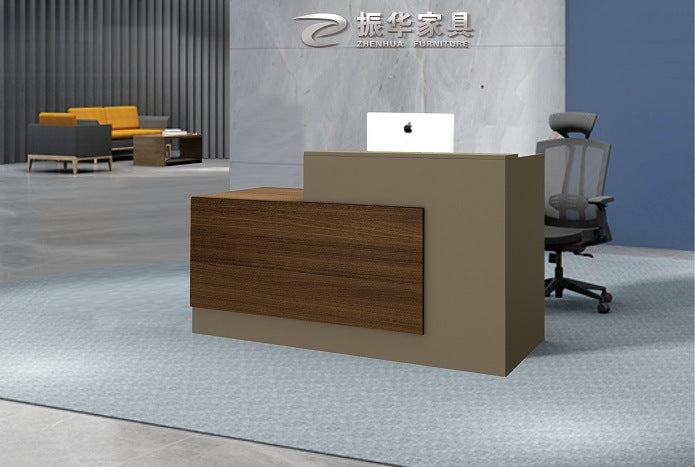 New Style Standard Size Reception Equipment Salon Furniture Office Reception Desk for Receptionist